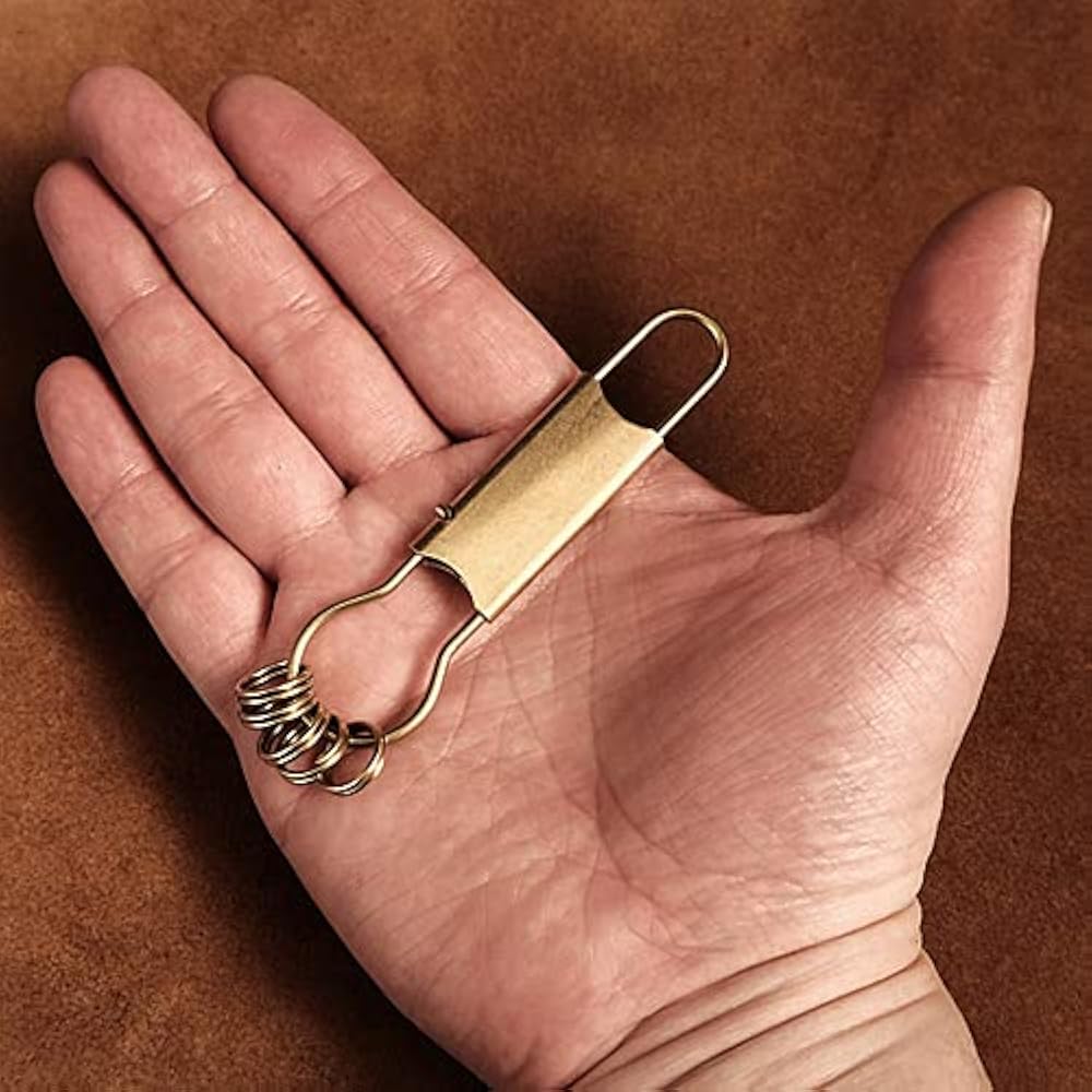 【新品】グラインドロッヂ 　真鍮キーフック+コイン Amazon.co.jp: [BRASS STORE] 真鍮 スライド キーホルダー（二重